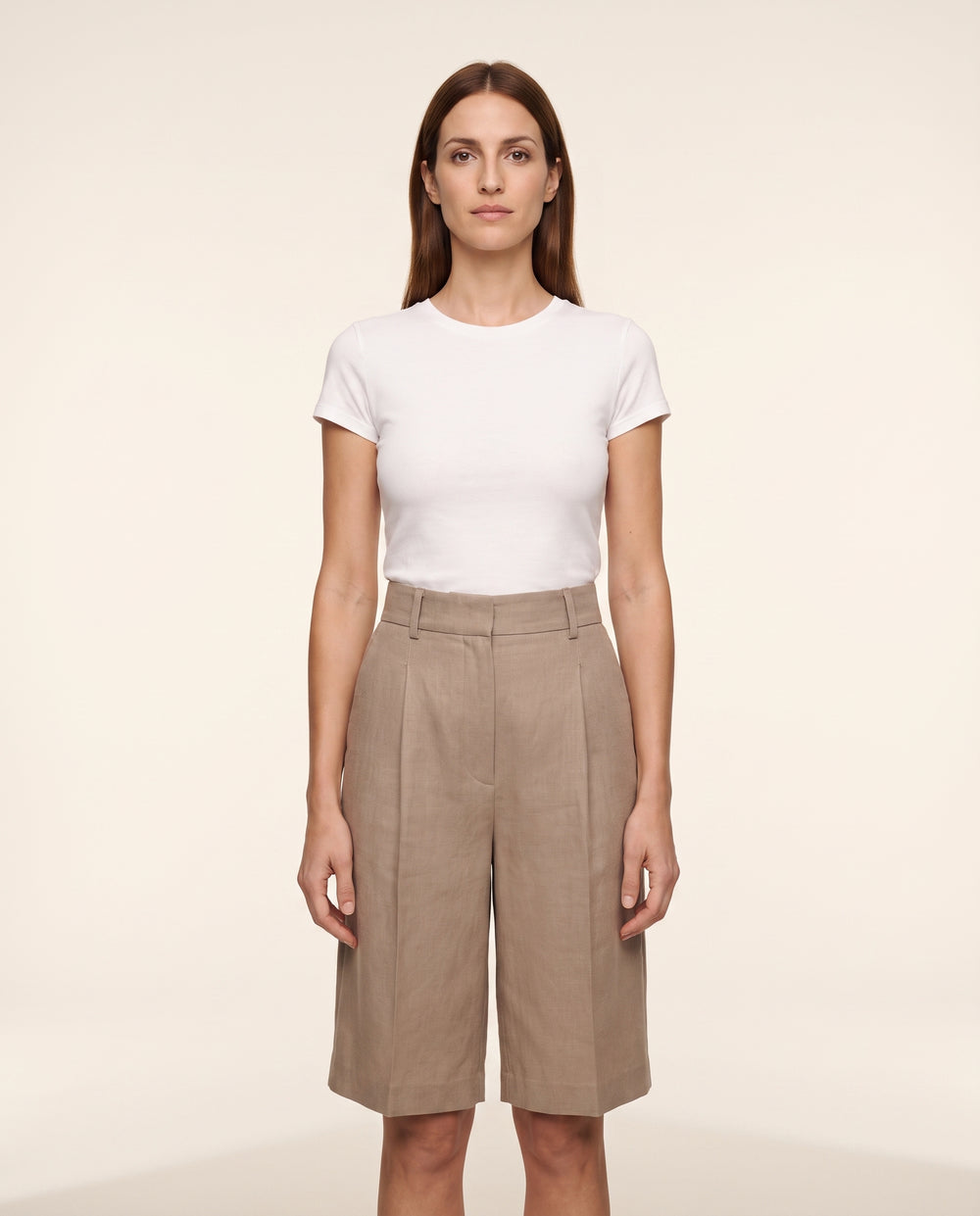 Bermuda sastre mujer — talle alto — 2