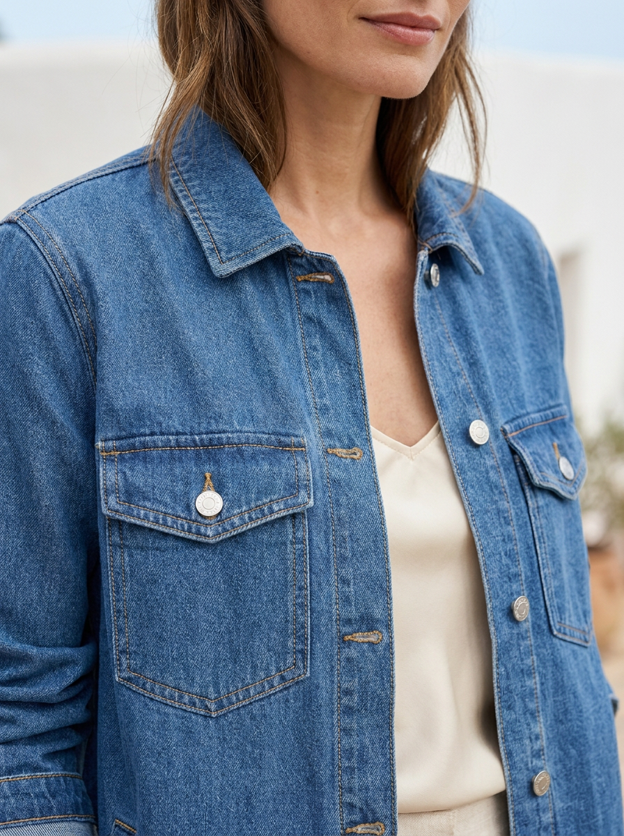Chaqueta vaquera mujer — corte clásico — 3